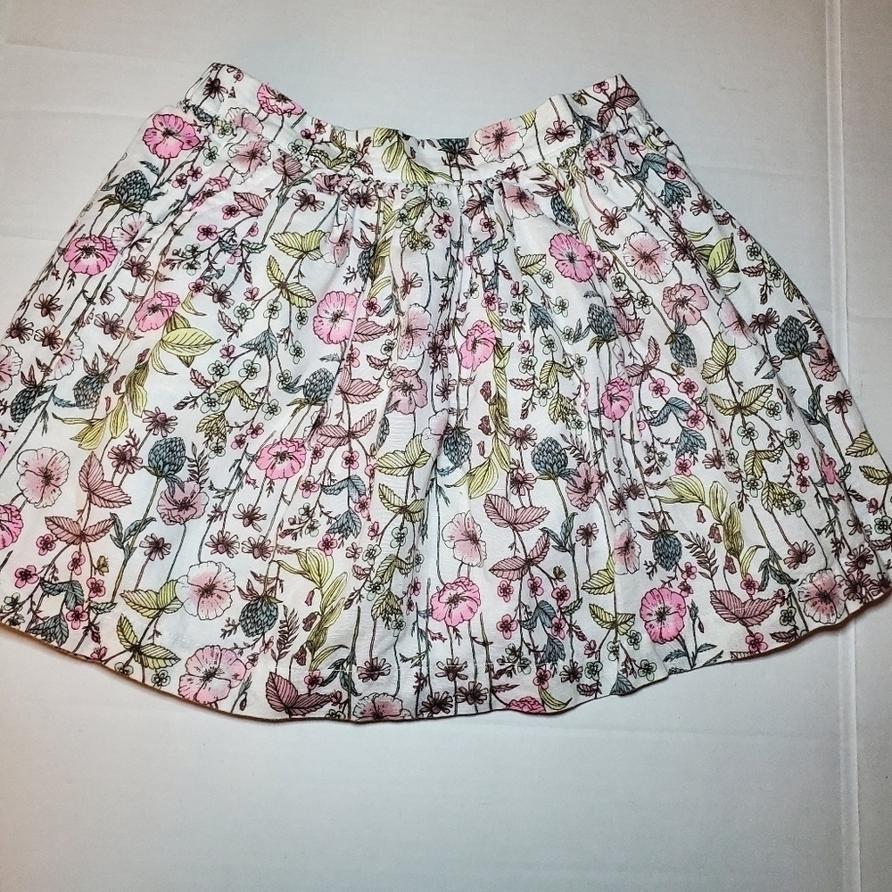 Gap Kids M Lined linen/cotton Blend Skirt Sz M